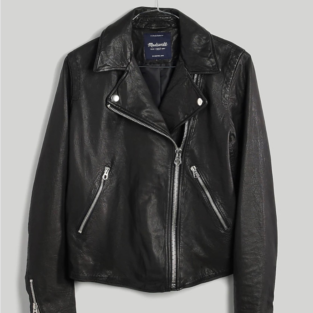 Washed Leather Motorcycle Jacket